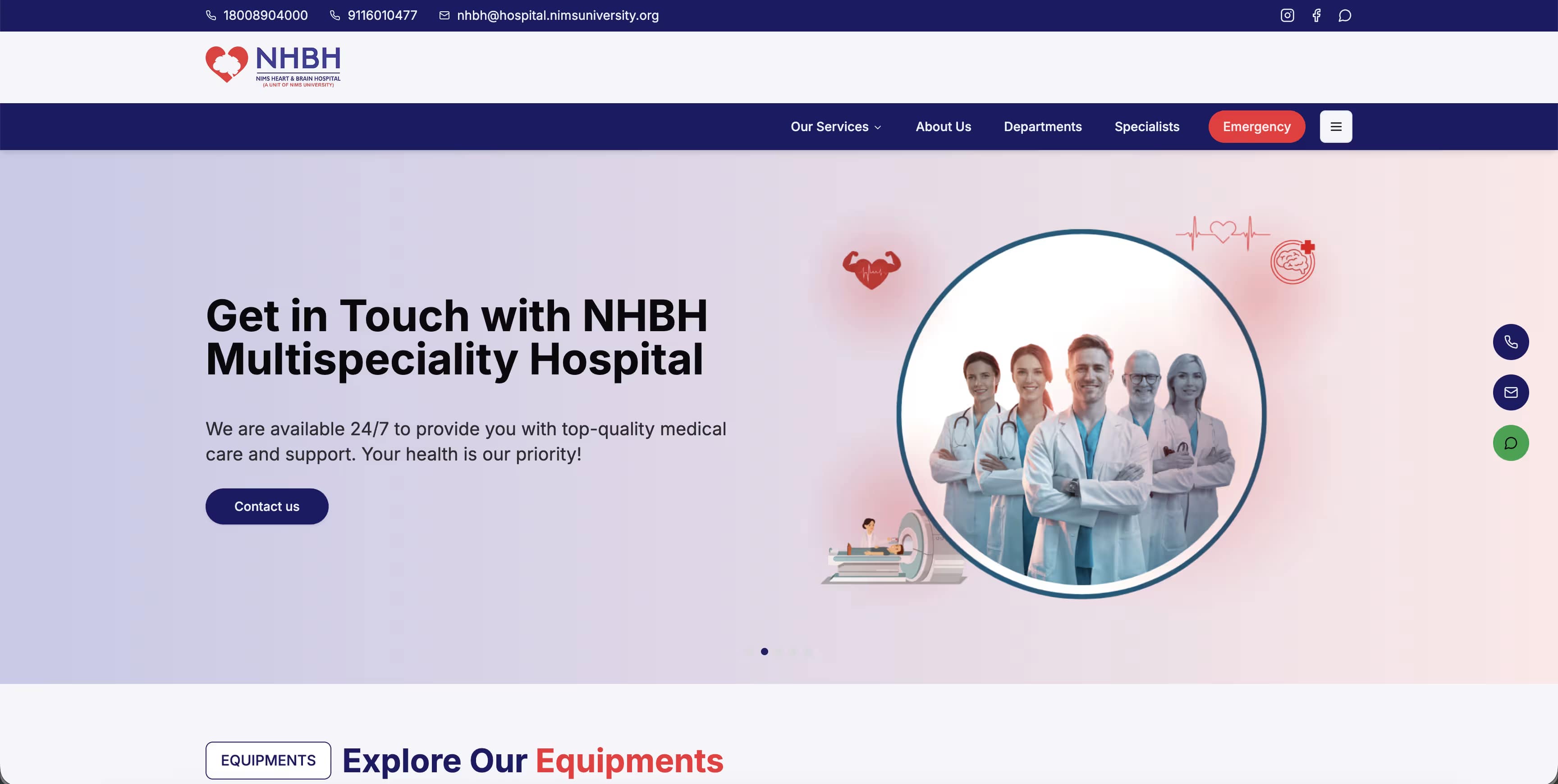 NIMS Heart & Brain Hospital case study